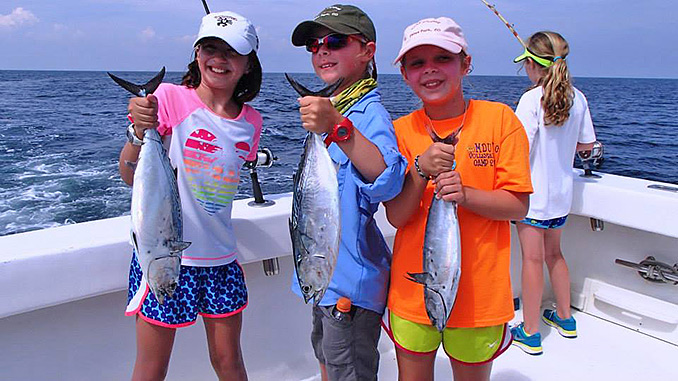 The Six-hour deep sea fishing trip is the most popular of all. This saltwater fishing charter is fun for all ages and skill levels.